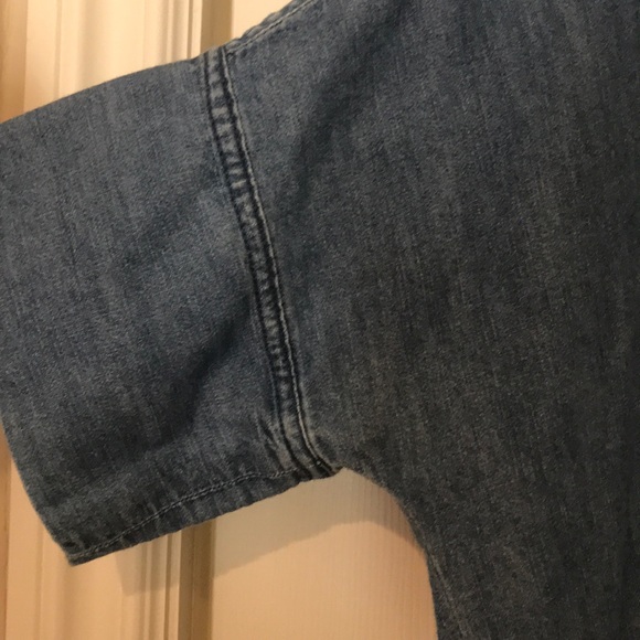 Madewell Denim Chambray Button Up Dress Shift - Picture 4 of 6
